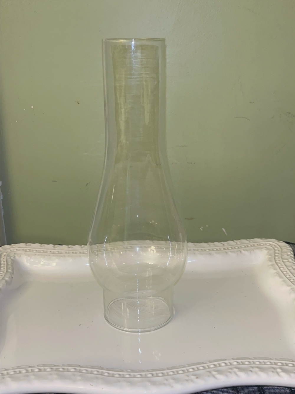 Clear Glass Hurricane/Chimney Lamp Shade
